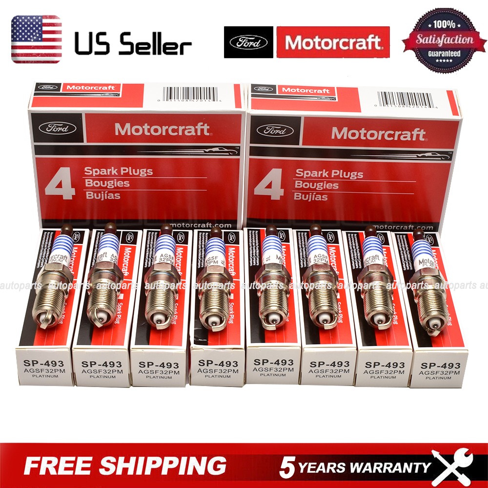 8Pcs Genuine OEM SP-493 Platinum SPARK PLUGS AGSF32PM For Ford 4.6L 5.4L V8 USA