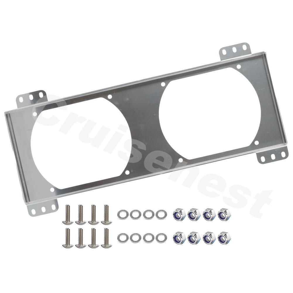 For Tru-Cool 40K Derale 9500 Huron Speed Silver Series 8'' Dual Fan & Shroud Kit