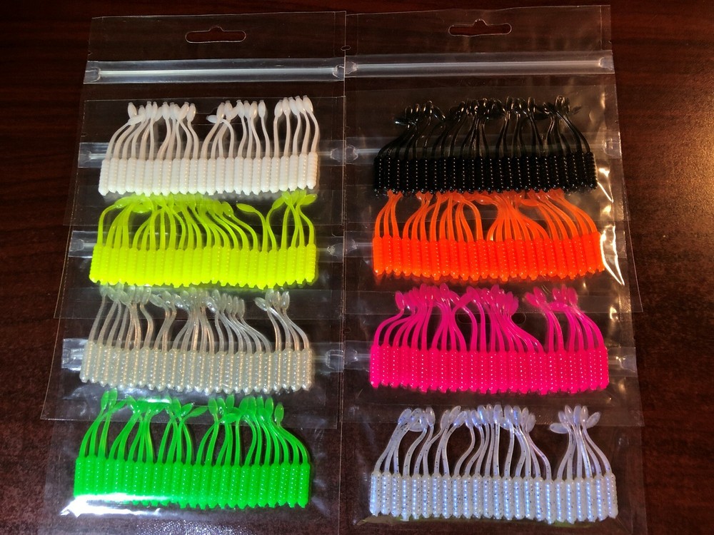 Soft Plastic Baits - Crappie - Panfish - Scented - 24 Count - 2" Crappie Dancer