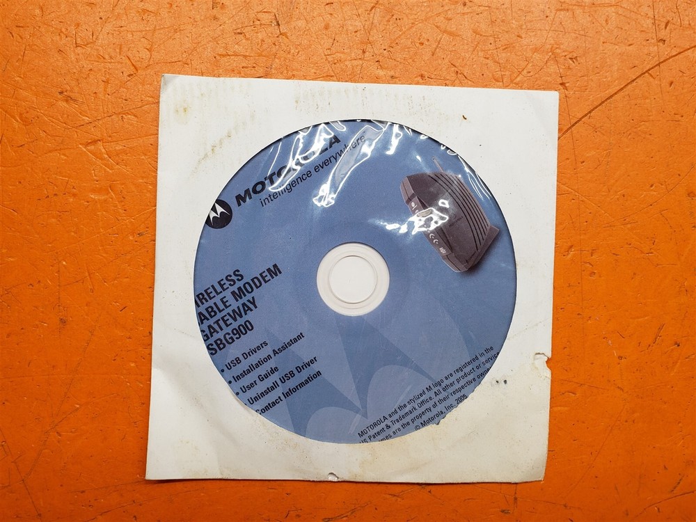 ⭐️⭐️⭐️⭐️⭐️ Sealed Motorola Wireless Cable Modem Gateway SBG900 Software CD Disc