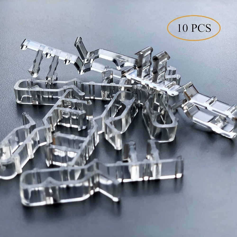 Window Valance Clips 10Pk 2" Hidden Channel