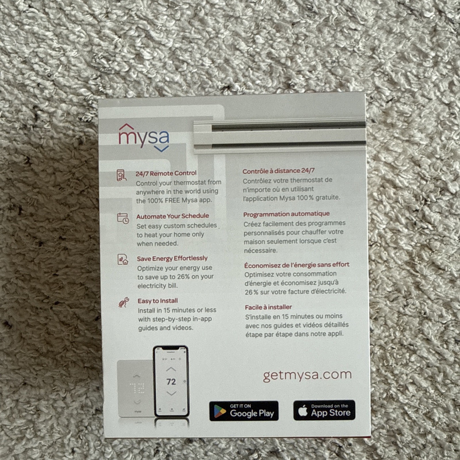 🔥 Mysa Lite Smart Thermostat for Electric Baseboard Heaters - MYSA BB V2-0-L
