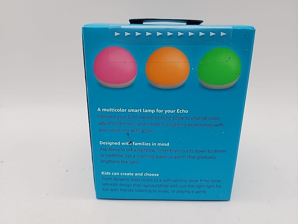 Amazon ECHO GLOW - Multicolor Smart Lamp Light For Your Ecko Works w/ ALEXA NEW