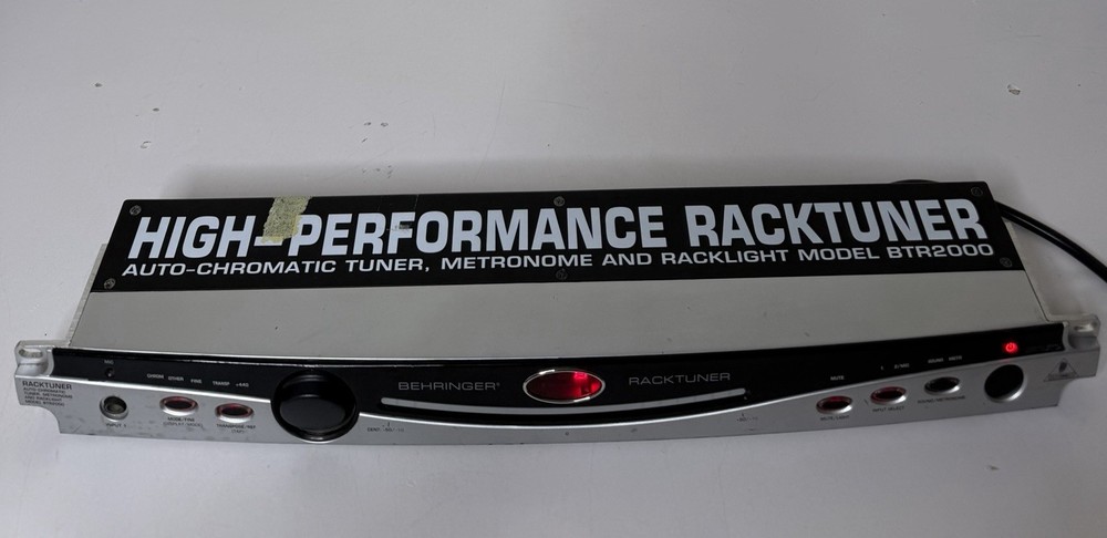Behringer BTR2000 Rack Tuner 19” w/ Metronome
