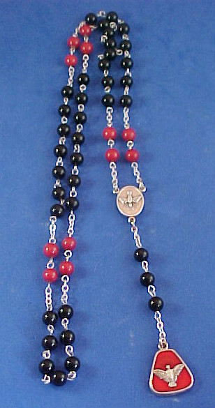 ONYX JADE CHAPLET of HOLY GHOST Spirit Rosary Saint Medal Prayers Confirmation