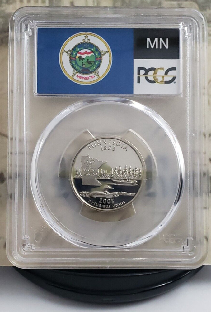 2005-S State Label - Quarter - Minnesota - PCGS PR70DCAM - Top Grade! 4140