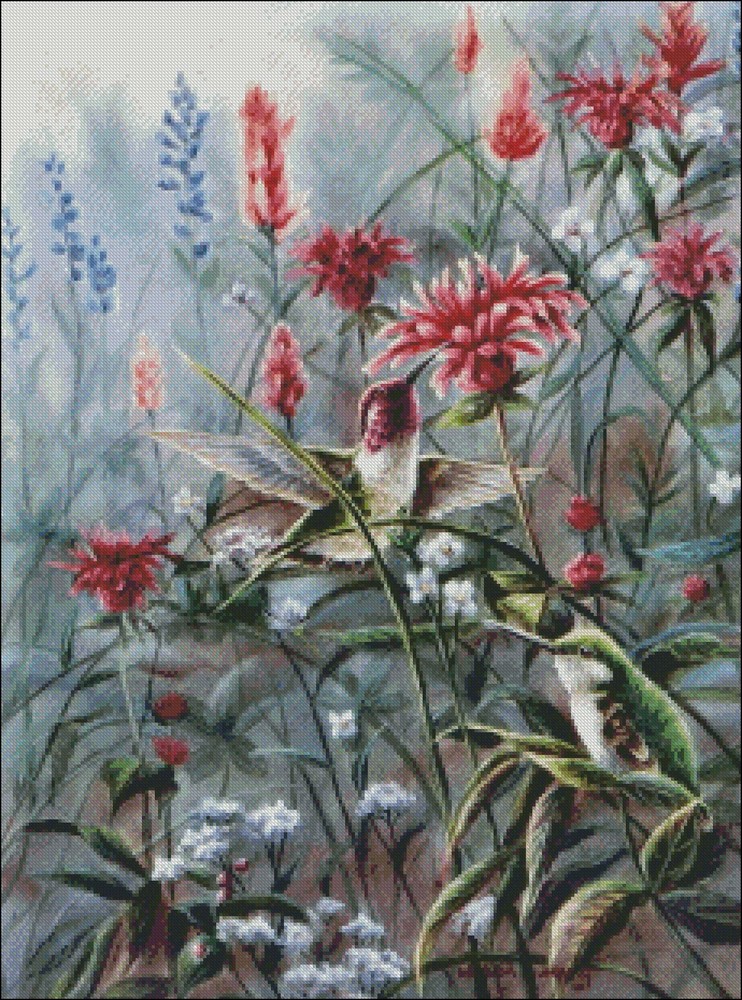 Monardia 2 - DIY Chart Counted Cross Stitch Patterns Needlework 14 ct Aida