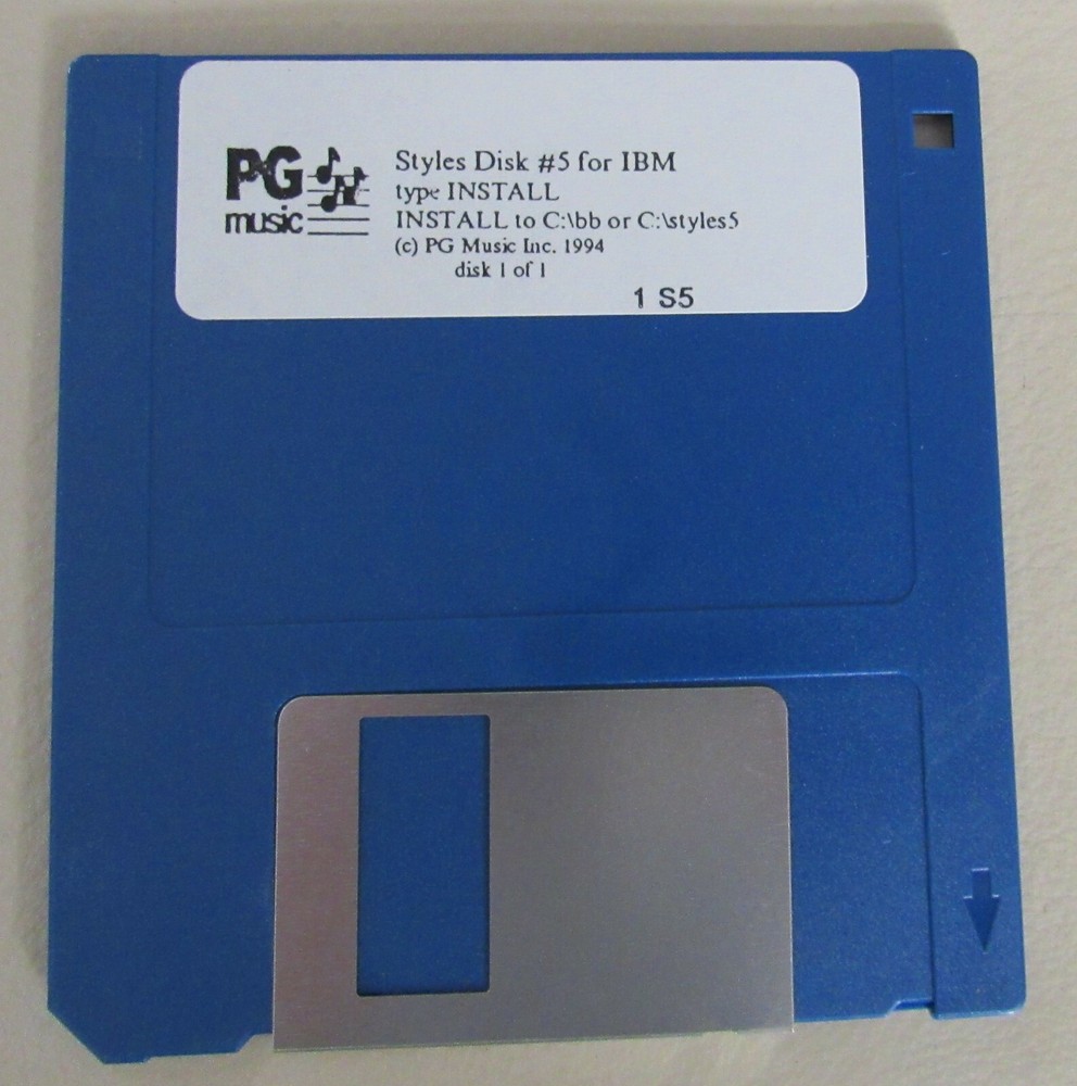 PG Music IBM Styles Disk 5,6,7