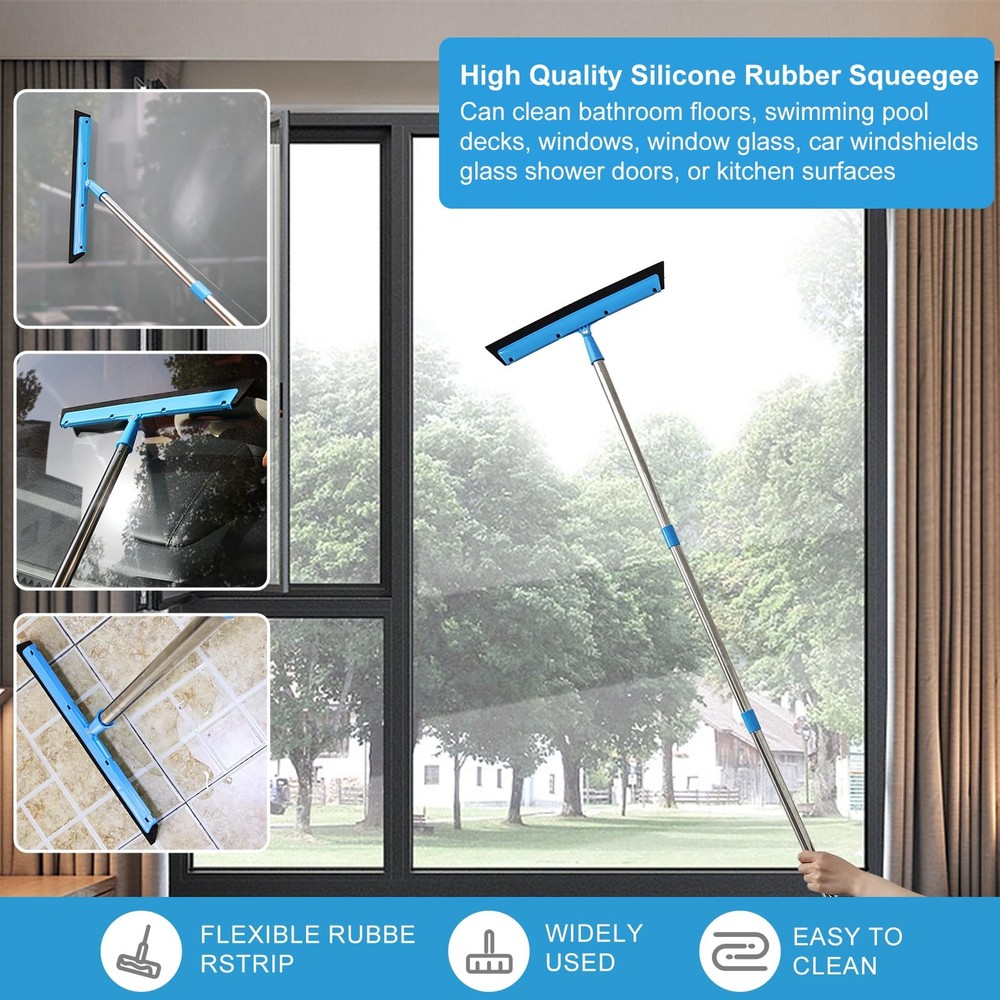 High Reach Duster Kit with14 ft Extension Pole High Ceiling Dusting and Windo...