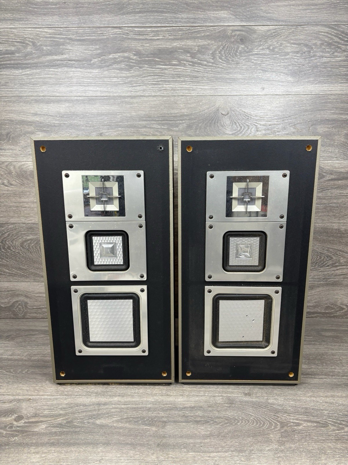 Vintage Sony Model #APM-X250 Speakers Rare Set Made In Japan