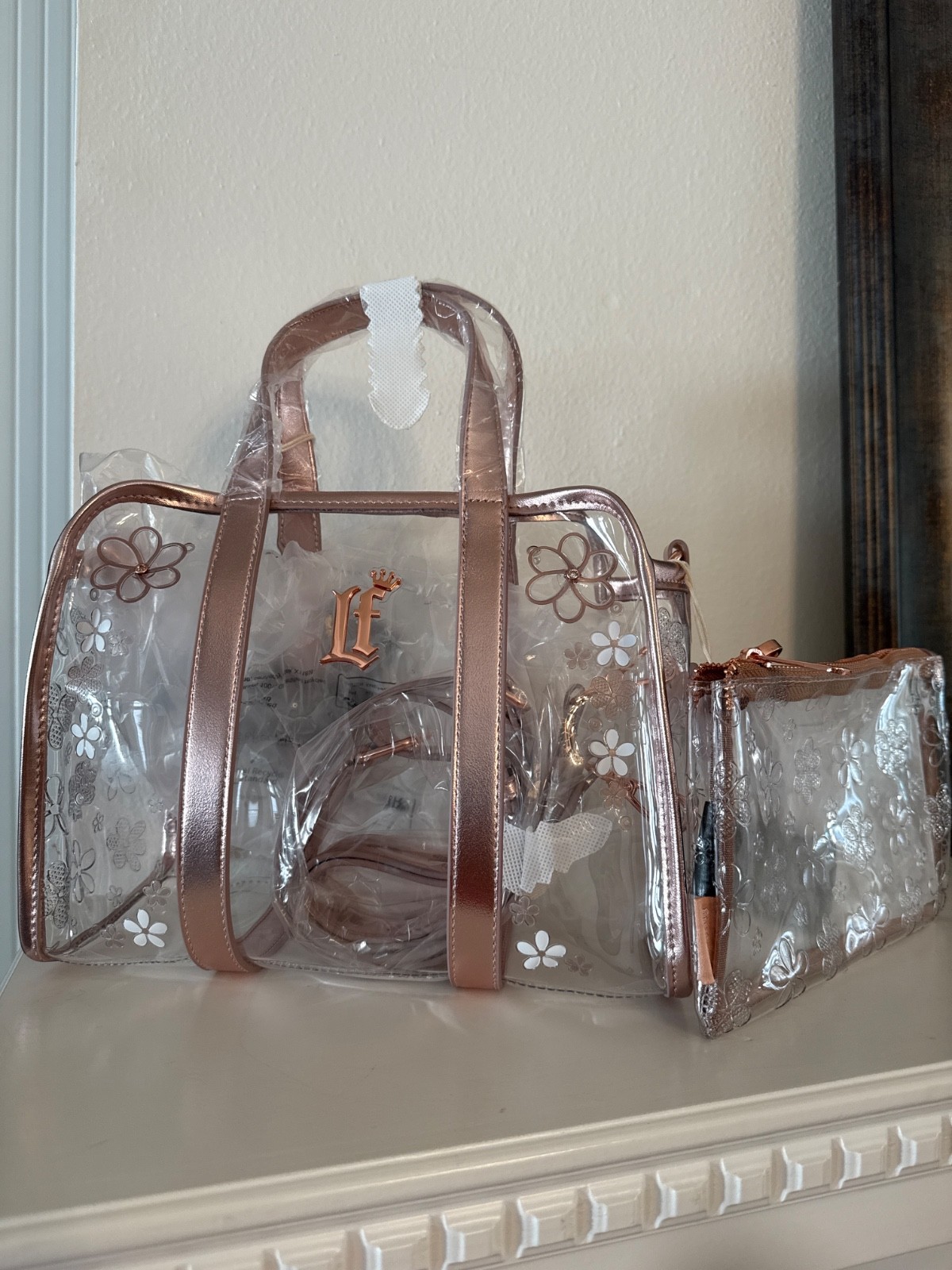 Loungefly Clear Floral Crossbody Bag NWT Beautiful