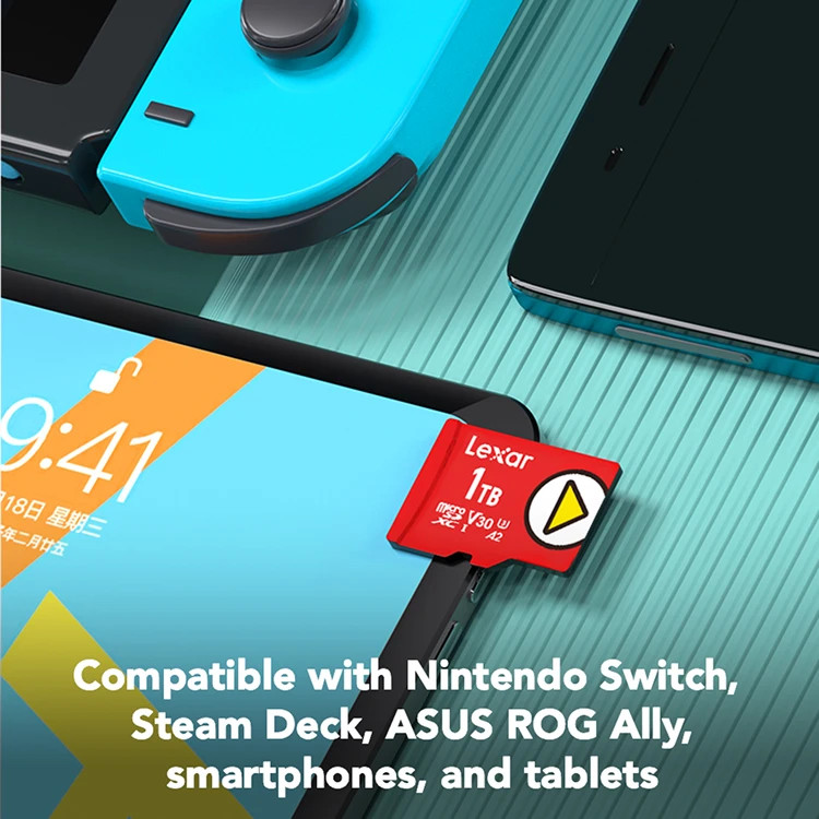 MICRO SDXC MEMORY EXPRESS CARD FOR NINTENDO SWITCH LEXAR PLAY PRO 1TB STORAGE