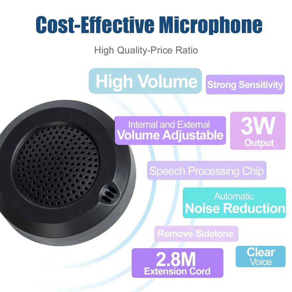 Window Speaker Intercom System Intercommunication Microphone Talk