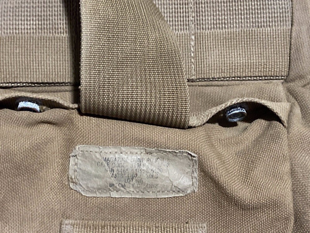 USMC Issue Marine Corps Mag Dump Pouch *** Coy *** Good-VG /missing barrel lock