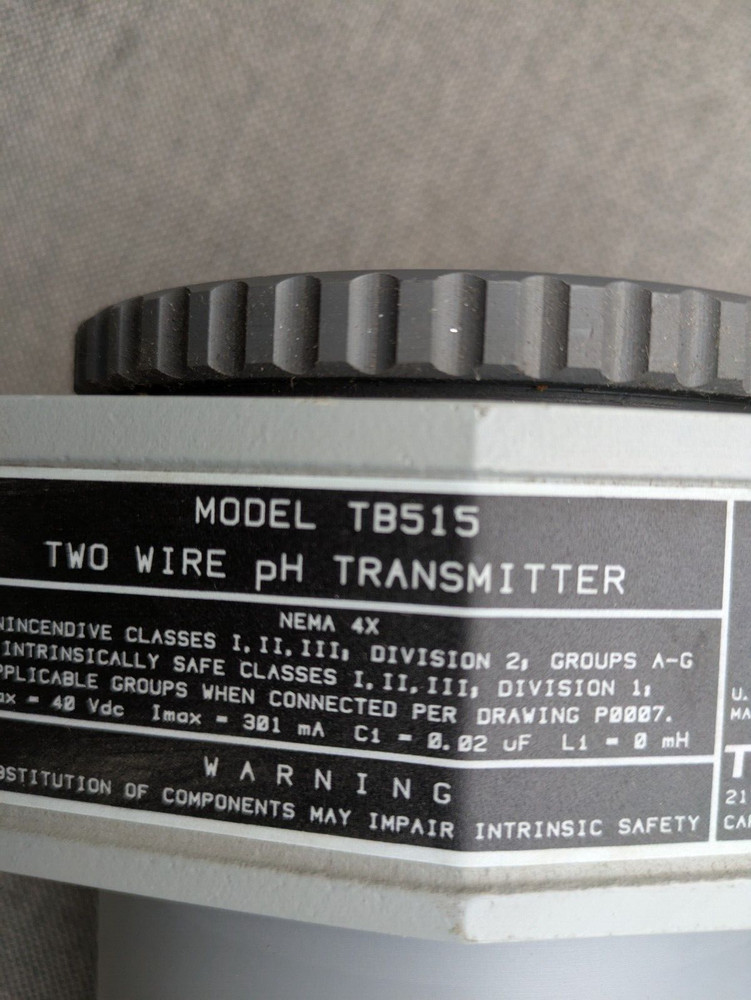 Bailey TBI TB515 2 Wire pH Transmitter