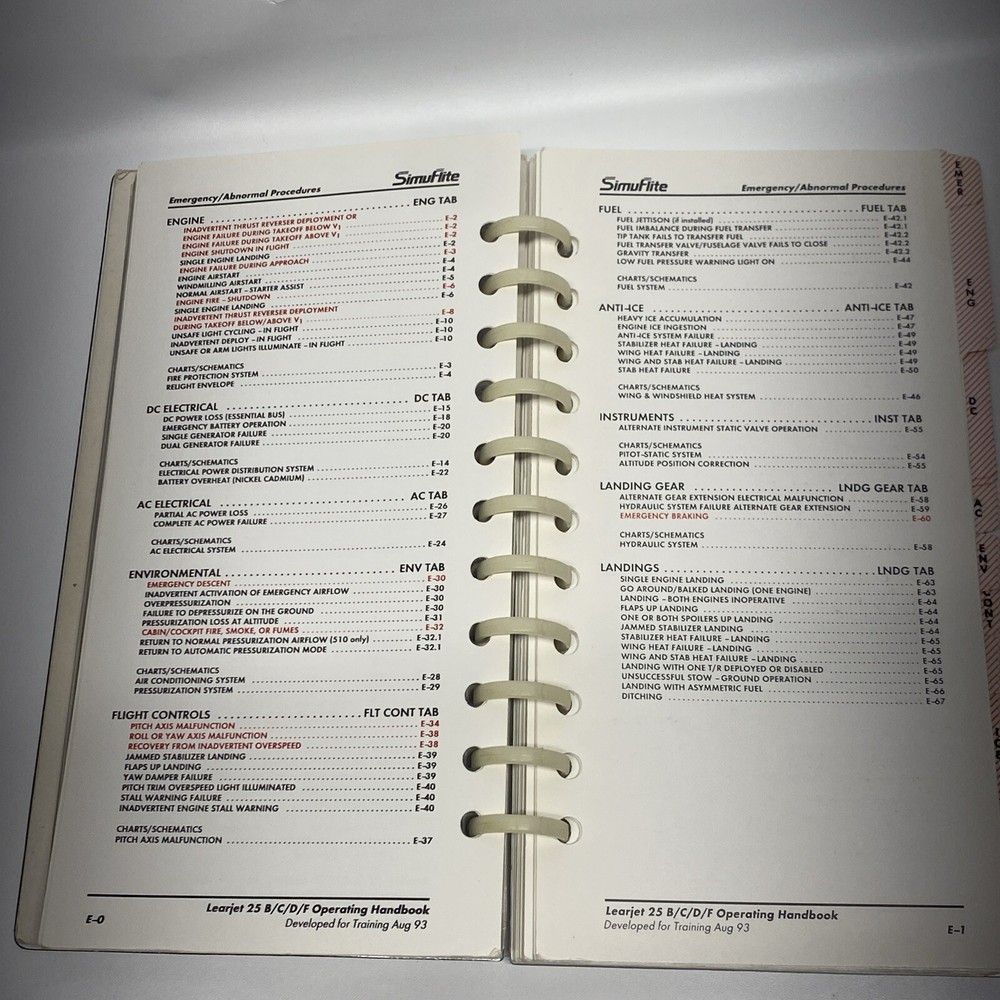 LearJet 24 Operating Handbook SimuFlite