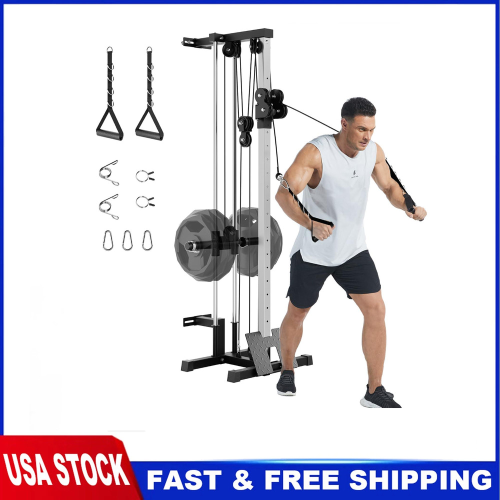 ✨Wall Mount Cable Station, LAT Pulldown ,Cable Crossover Machine Workout Home Gy