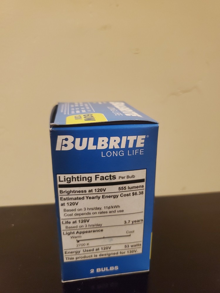 60A19IF 2-pack Bulbrite # 100060