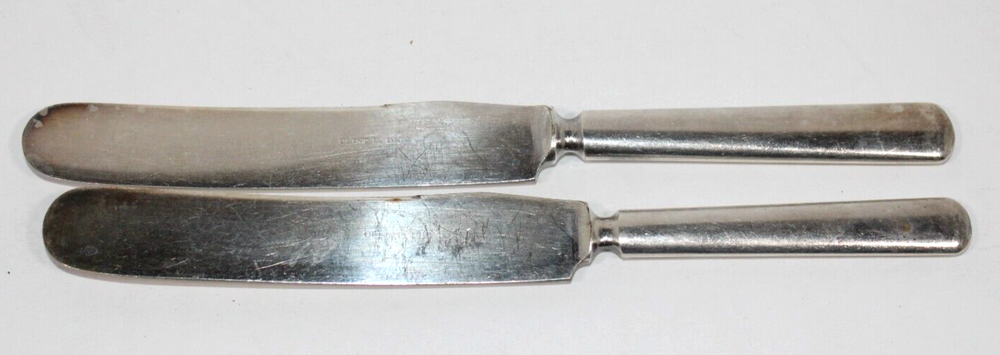 12 Pce. Vintage Silverplate Forks & Knives - Unknown Maker Clint E. Dice