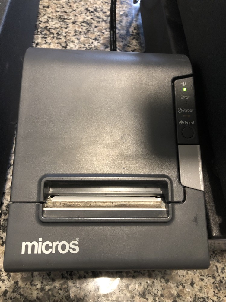 Micros Oracle Workstation 6 POS System includes printer, scanner, employee card