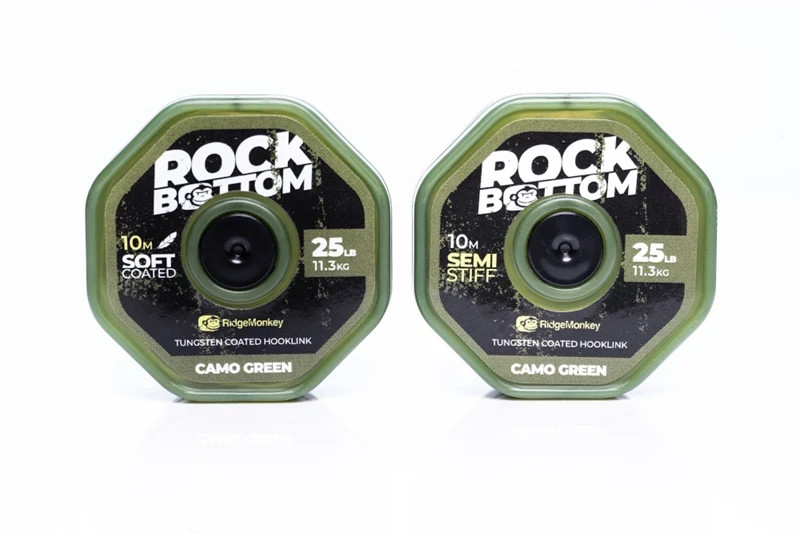 Ridgemonkey Rock Bottom Tungsten Coated Hooklink - All Breaking Strains