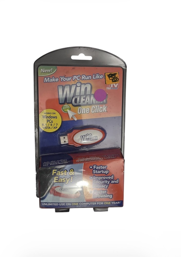 Win Cleaner USB-One Click, Fast & Easy Computer Clean,Optimize, Repair NEW