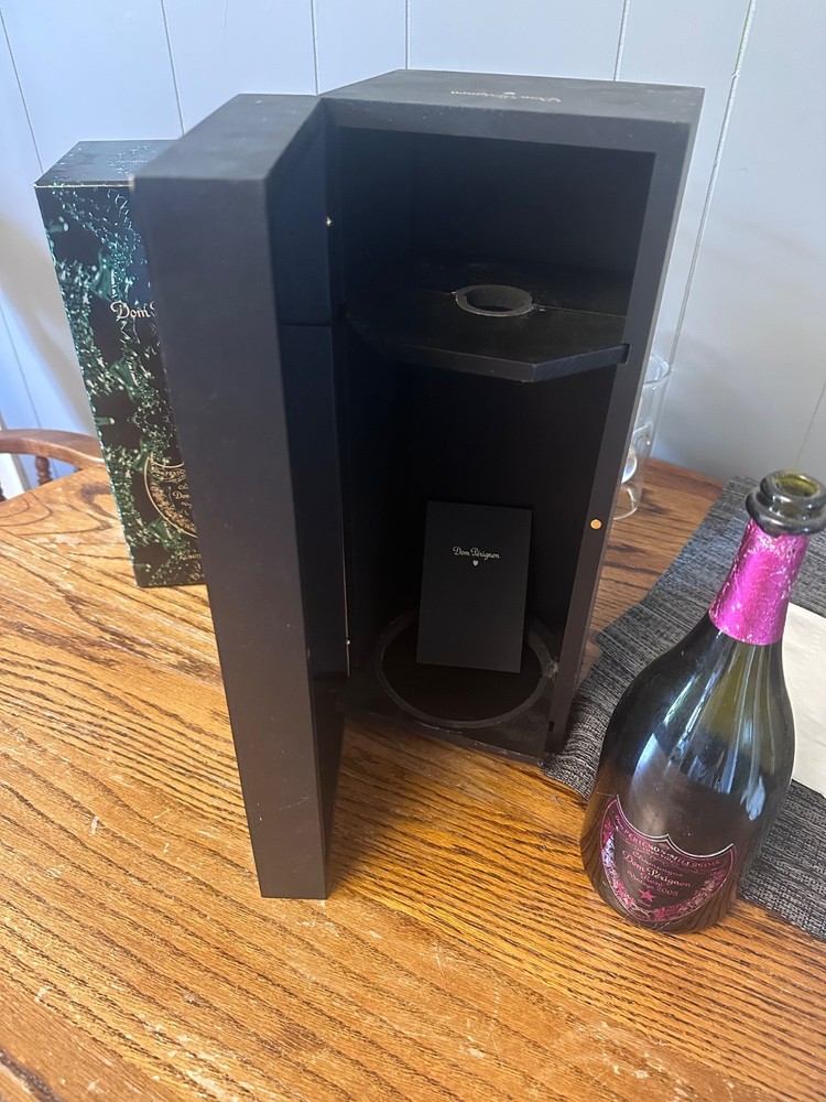 dom perignon boxes and bottle