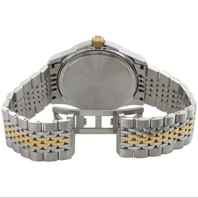 Gucci G-Timeless 38mm Case Silver, Quartz Mens Watch Gold (YA126409)