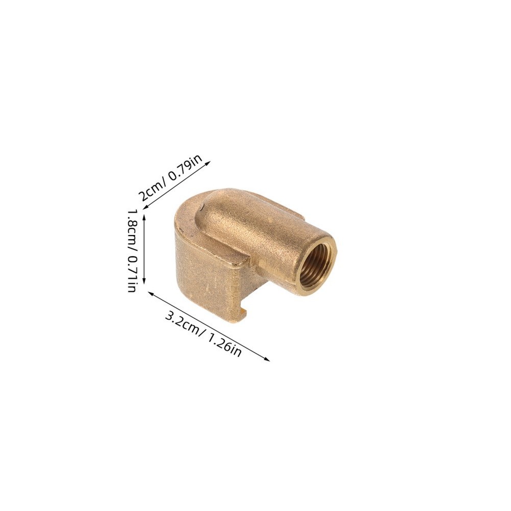 Zerk Fitting Adapter: Copper Grease Connector Button-Head Coupler for Hydraulic