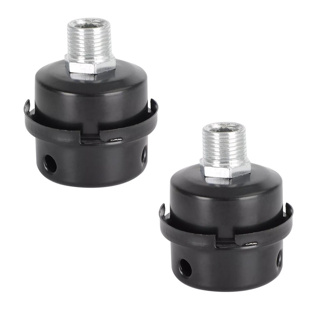 2pcs 1/2" 20mm Screw Thread Noise Filter Muffler Replacement for Air Compressor