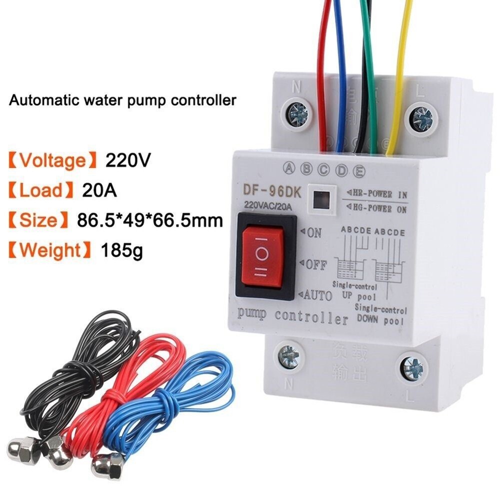 Efficient Water Pump Control Switch with Dual Modes and Indicator Lights
