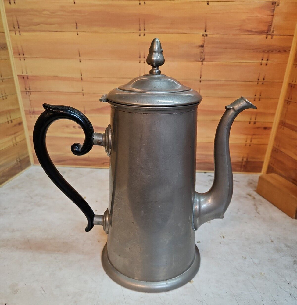 German Nickel Silver Tea Pot Decanter; Rein Nickel Garanti; Makers Mark Bears