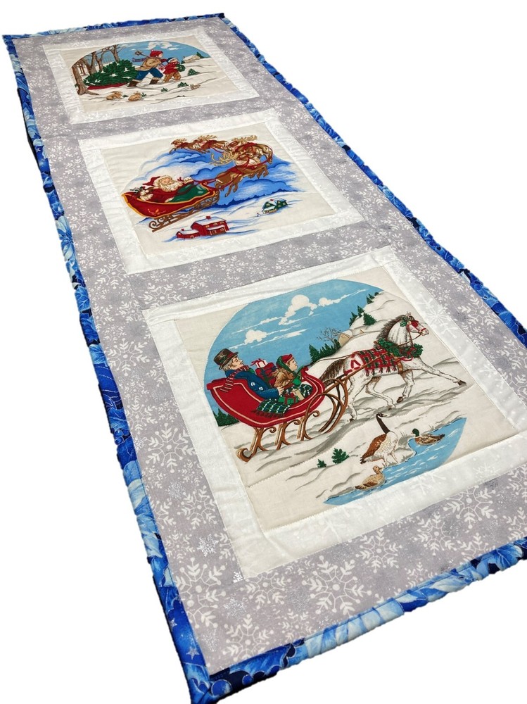 Quilted December Enjoying the Snow Table Runner