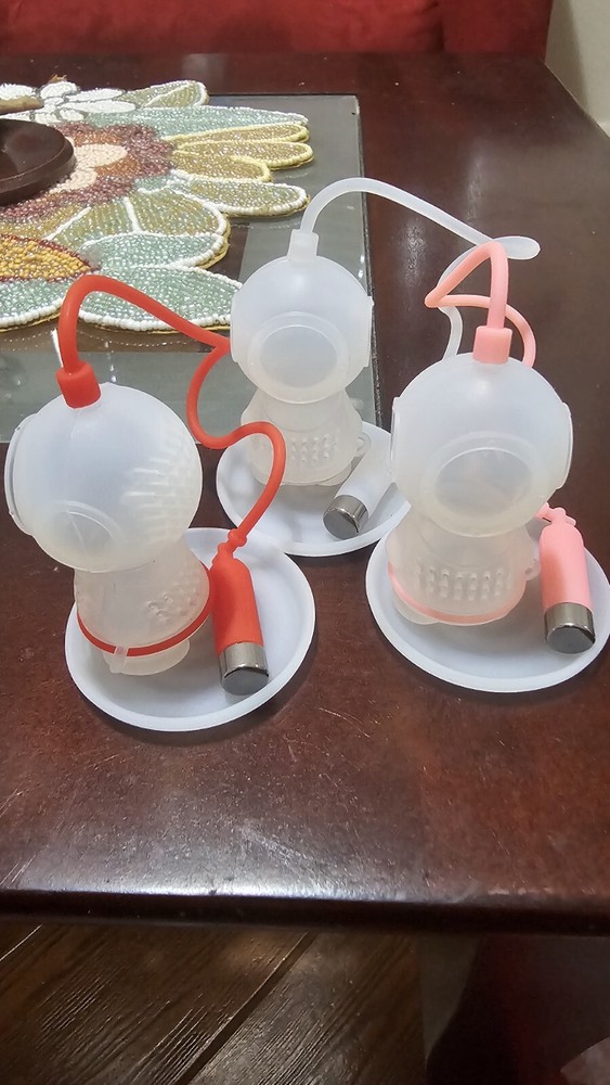 3 Pc Scuba Diving Silicone Tea Infuser Steeper Tea Strainer Gift