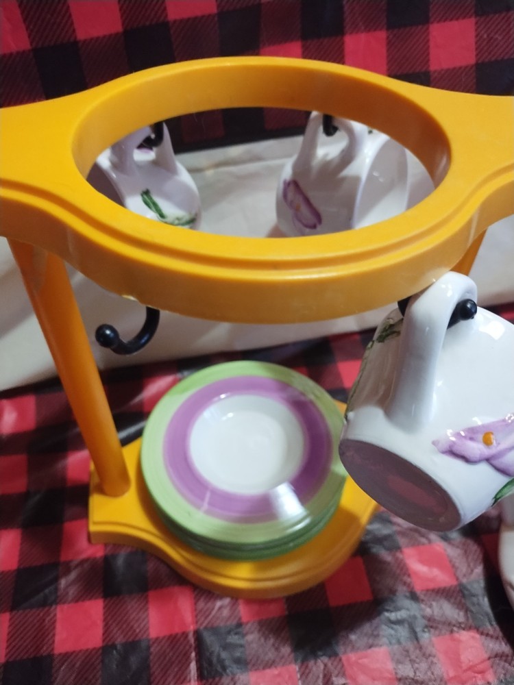 5 PCs. Tea Set Flowers Ceramic N B U