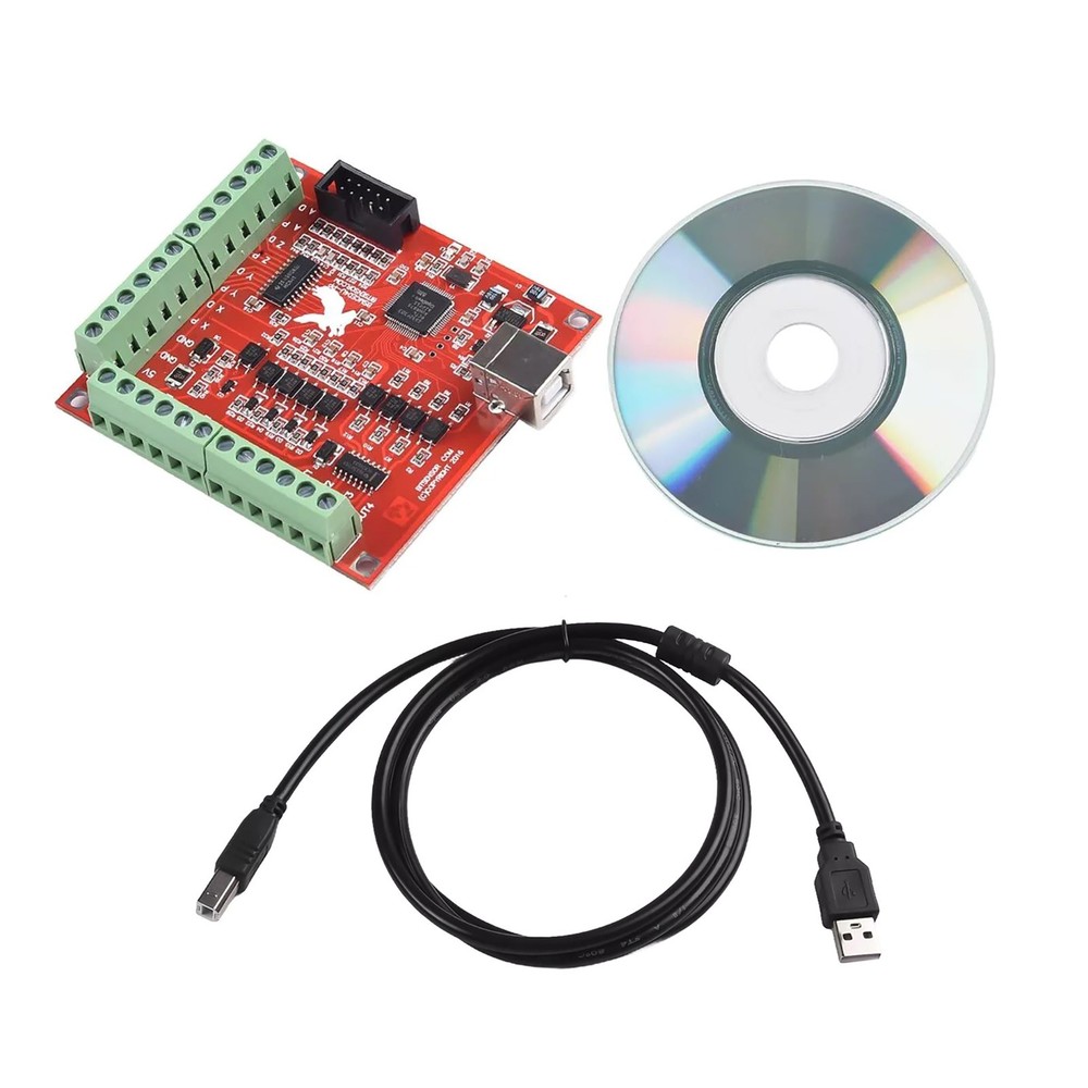 Stable CNC USB Breakout Board 4 Axis Interface Driver Controller For MACH 3