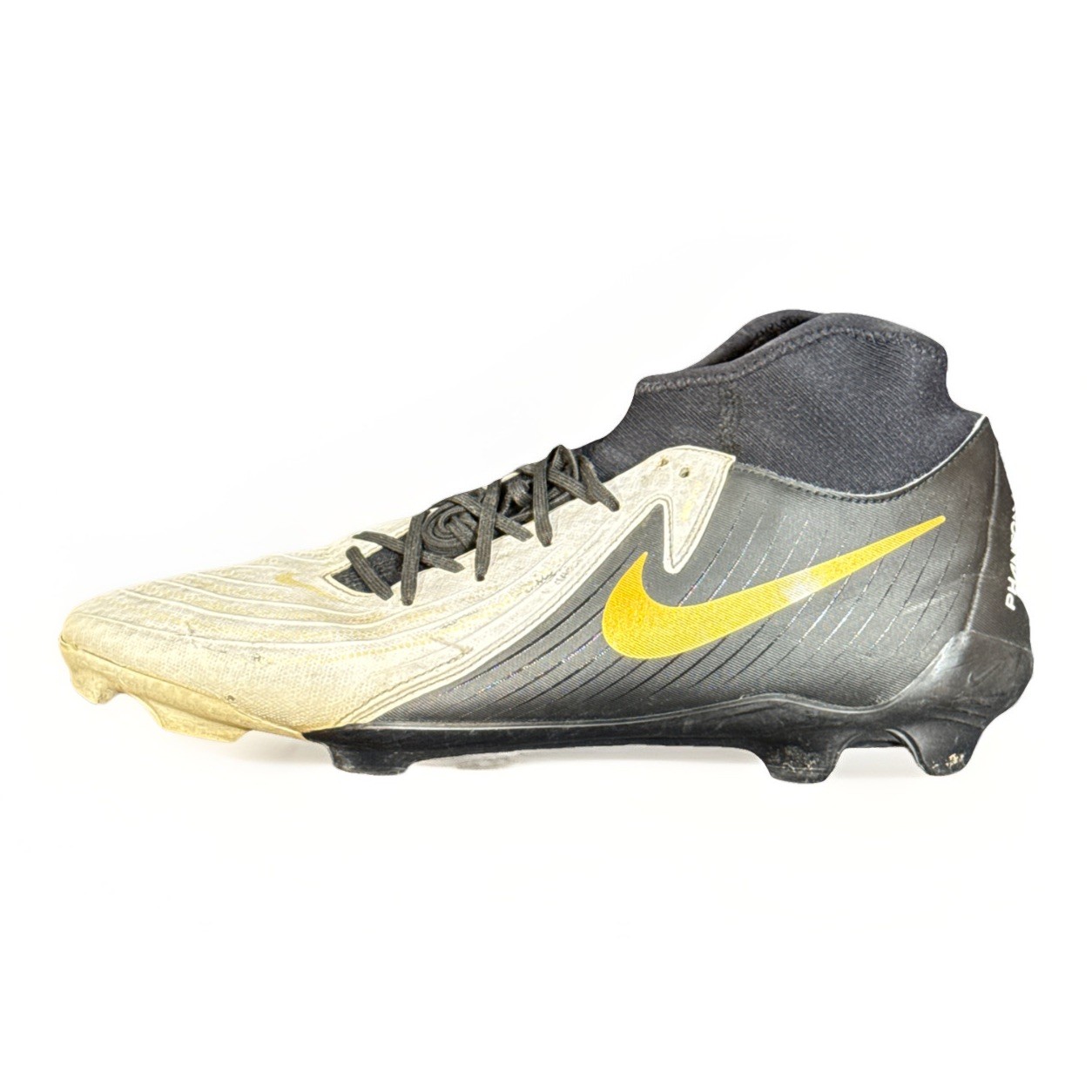 Nike Phantom Luna FG Soccer Cleats Black Gold Men’s 10