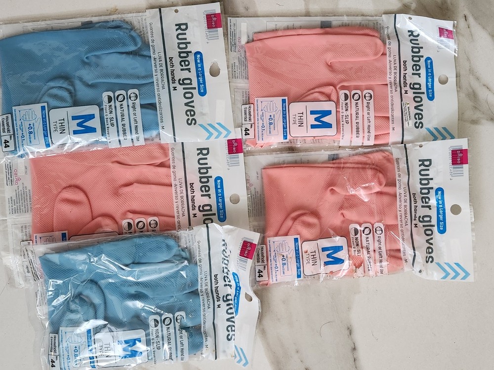 Reusable rubber gloves -M