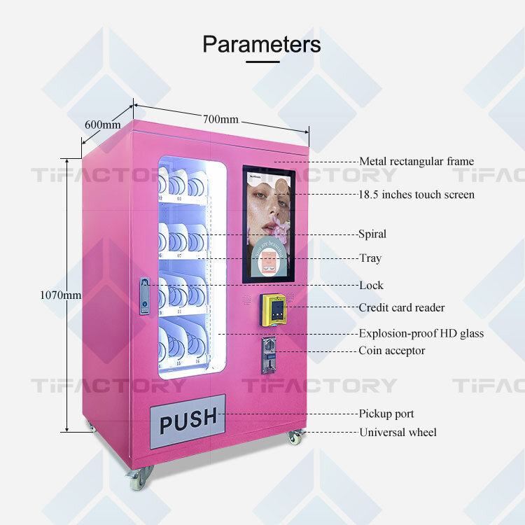 Small Vending Machine Touch Screen Vending Machine Perfume Vending With Card