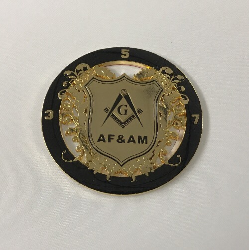 Freemason Masonic 357 AF & AM Cut Out Car Emblem