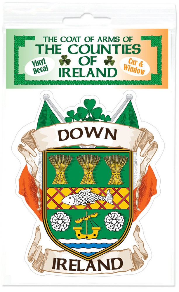 County Down Ireland Irish Decal Sticker