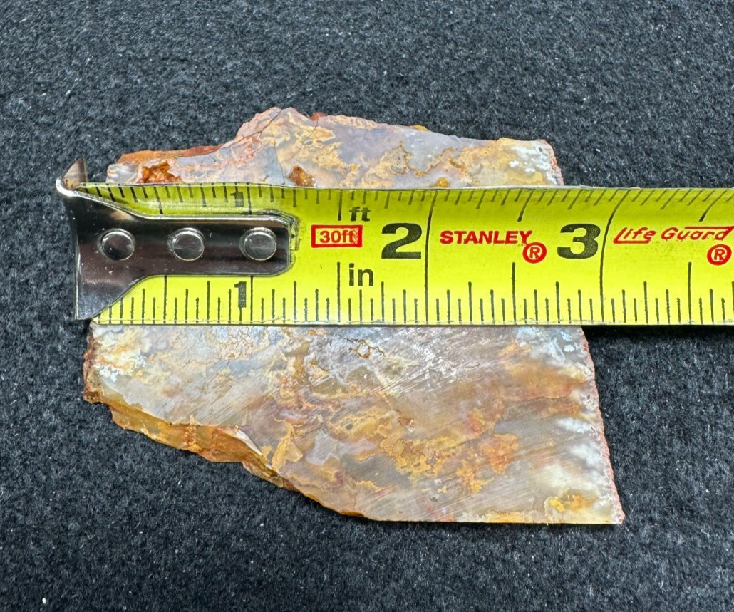 Graveyard Point Plume Agate slab, great for cabbing 2.11oz (#1048)