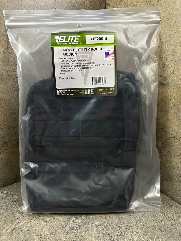 Elite Survival MOLLE General Utility Admin Pouch - Medium