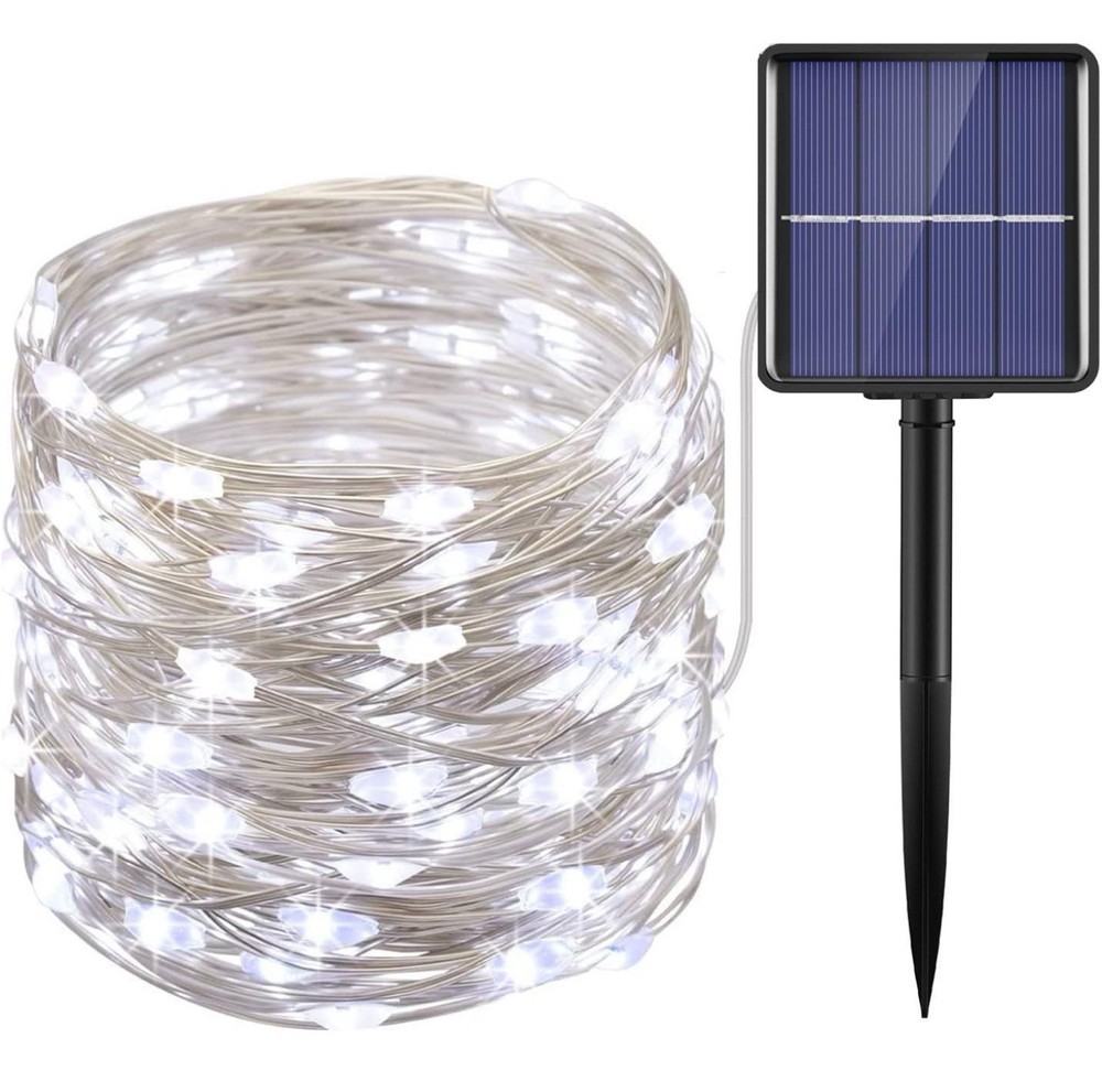 Upgraded Solar String Lights,78.6ft 240 LED Copper Wire Light, 8 Modes