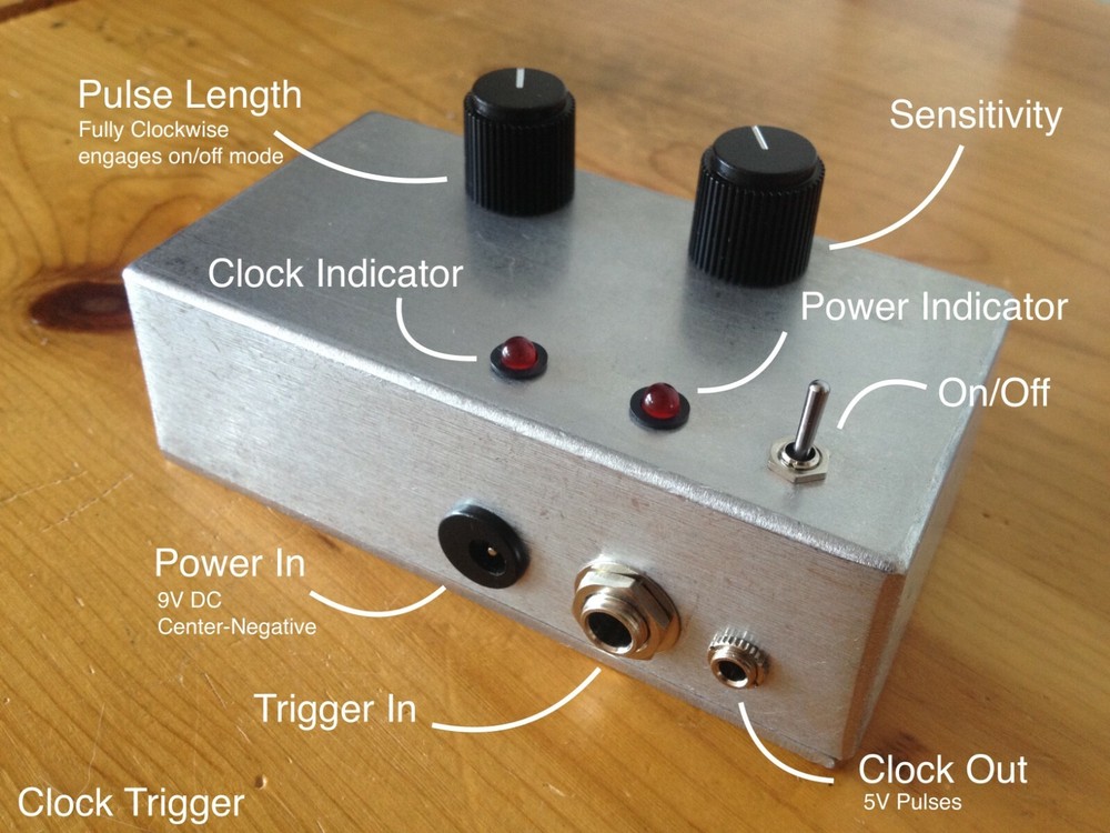 Clock Trigger (Audio to 5V Converter, Rucci Electronics)