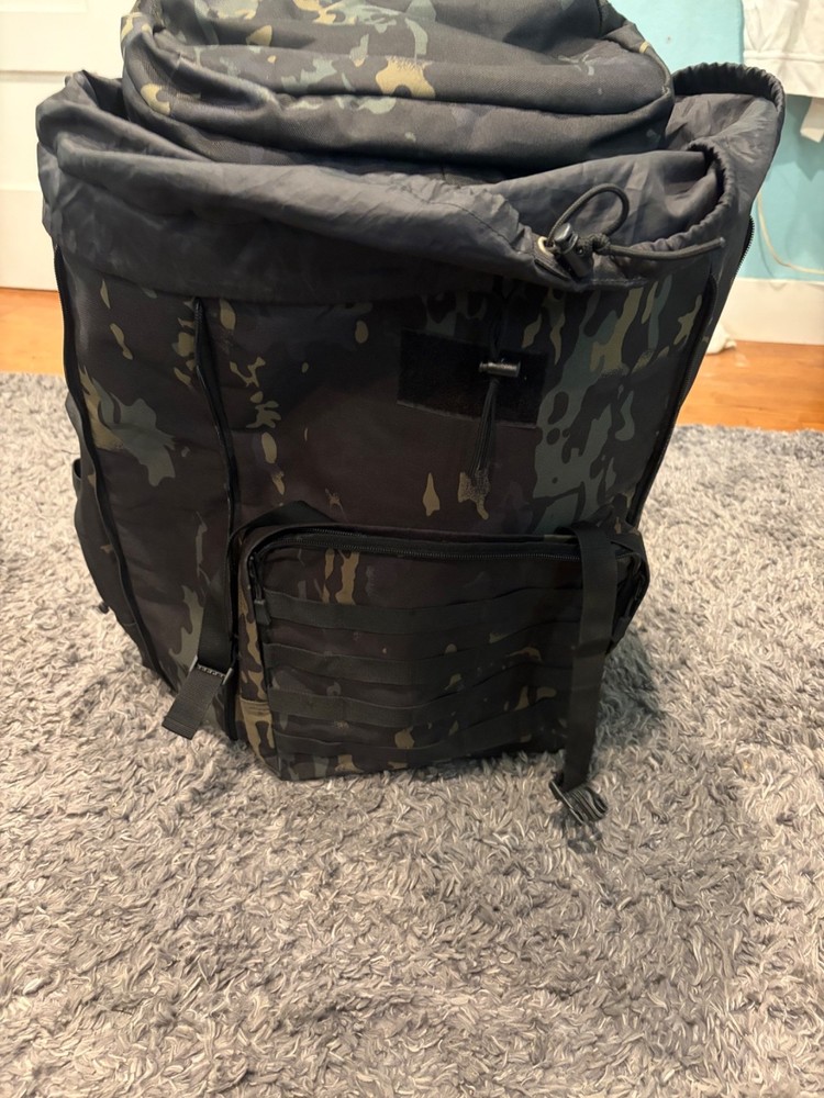 75-85 liters camo backpack, water resistant