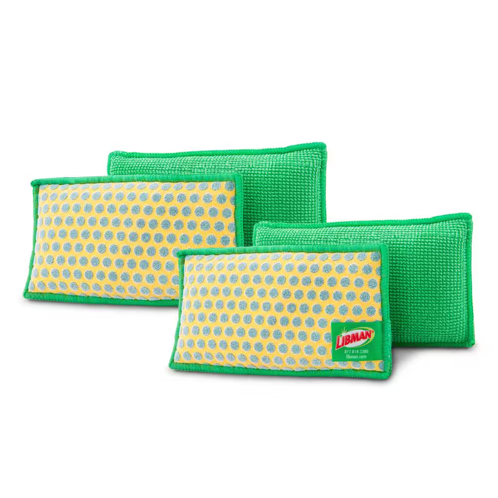 Power Scrub Dots Kitchen and Bath Sponge (4-Count)