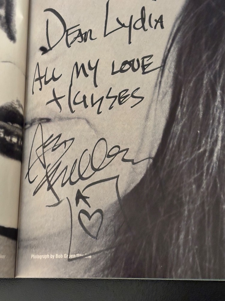 Kiss Ace Frehley Signed Guitar World to Lydia Criss Peter From Lydia's Auction