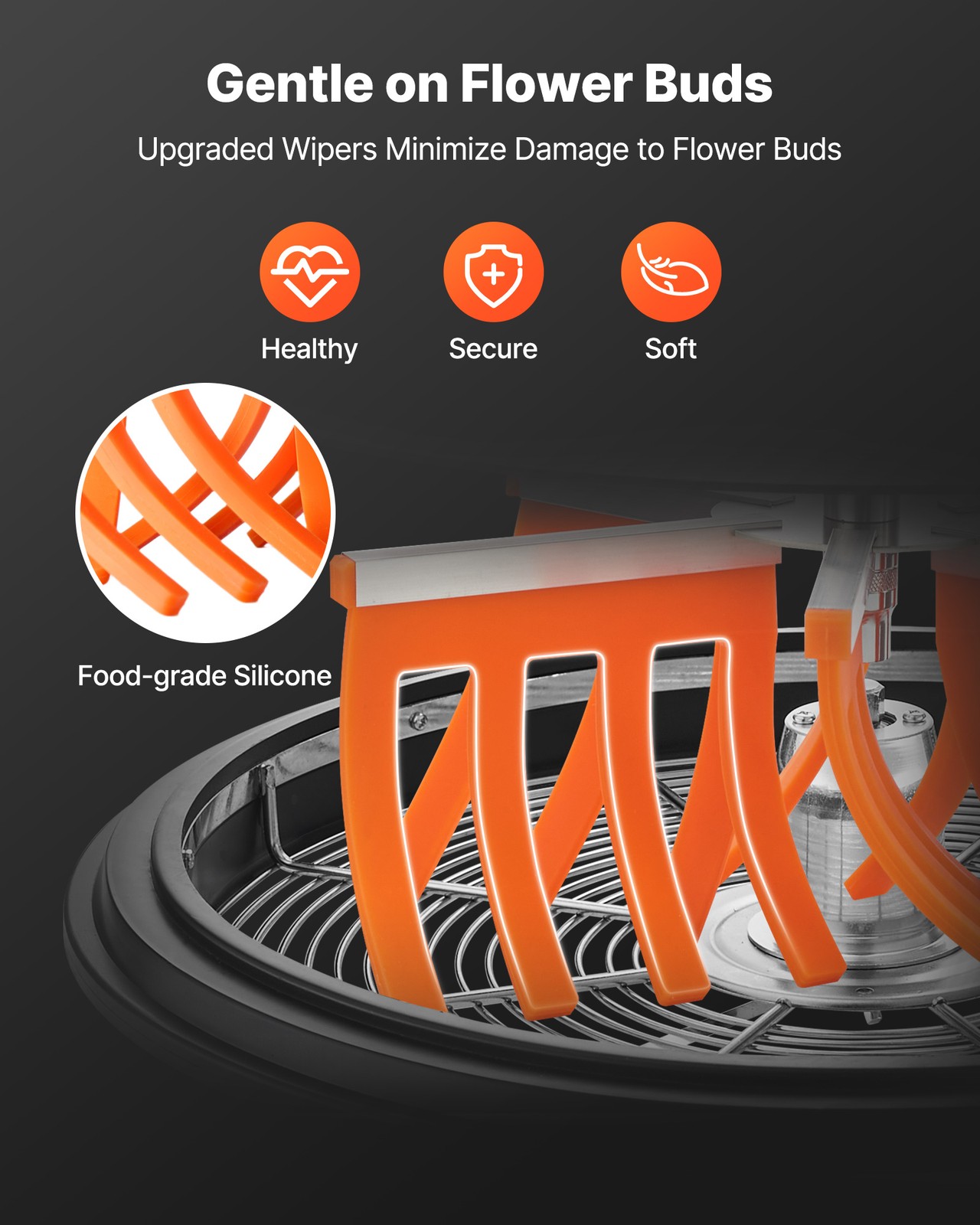 VEVOR 19" Manual Bud Leaf Trimmer 19 inch Bowl Hydroponic Bud Trimming Machine