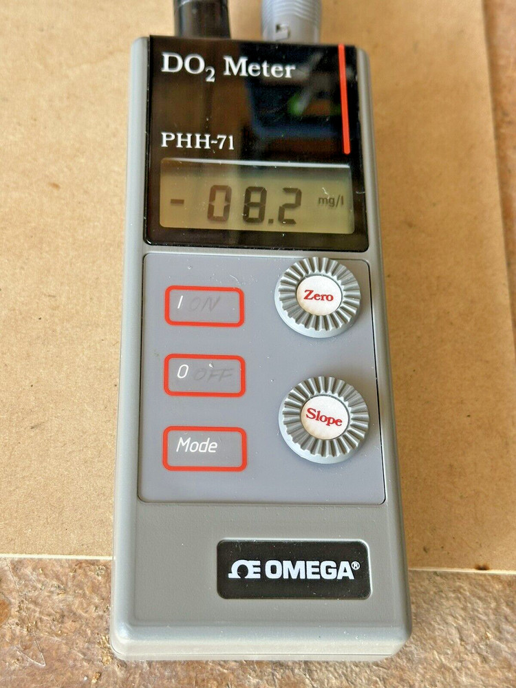Omega PHH-71 DO Dissolved Oxygen & Temperature Meter *Works* 9v Portable